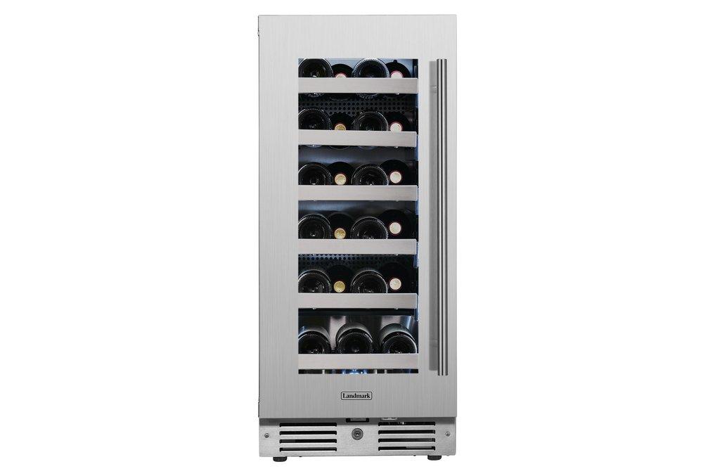 Landmark Stainless Steel 15 in. 2.89 cu. ft. Wine Cooler 
