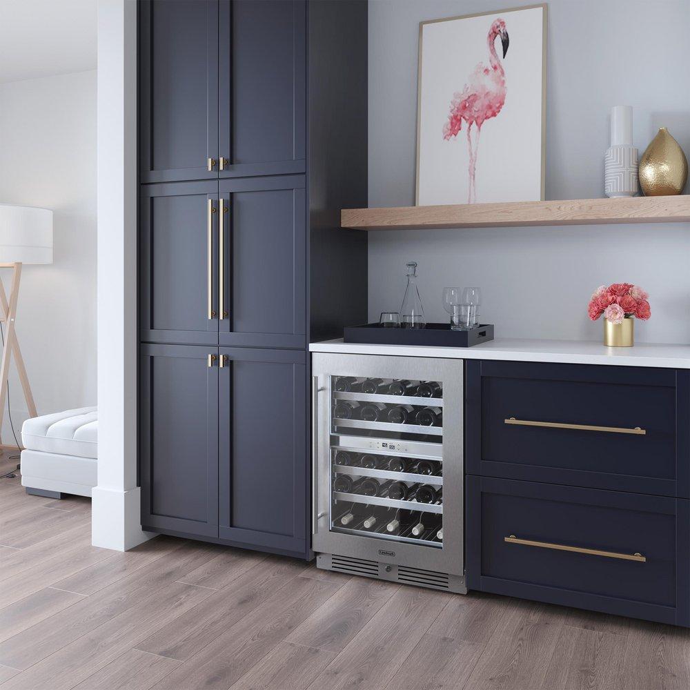 Landmark Stainless Steel 23-13/16 in. 4.76 cu. ft. Wine Cooler 