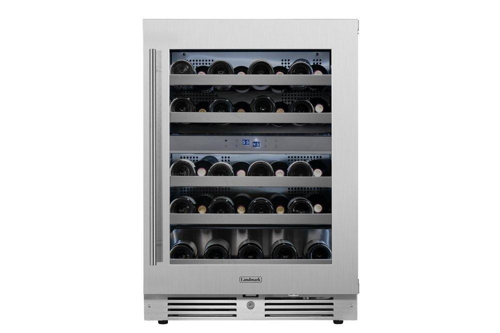 Landmark Stainless Steel 23-13/16 in. 4.76 cu. ft. Wine Cooler 