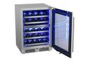Landmark Stainless Steel 23-13/16 in. 4.76 cu. ft. Wine Cooler 
