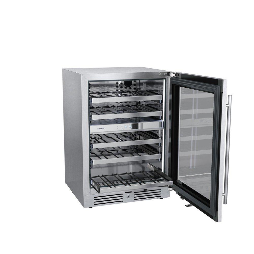 Landmark Stainless Steel 23-13/16 in. 4.76 cu. ft. Wine Cooler 
