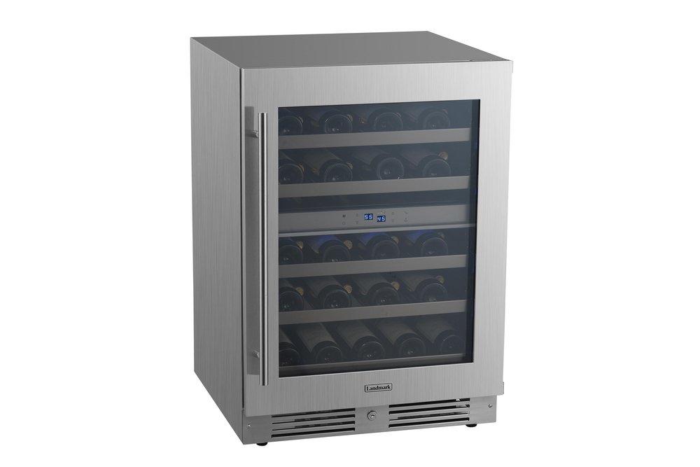 Landmark Stainless Steel 23-13/16 in. 4.76 cu. ft. Wine Cooler 