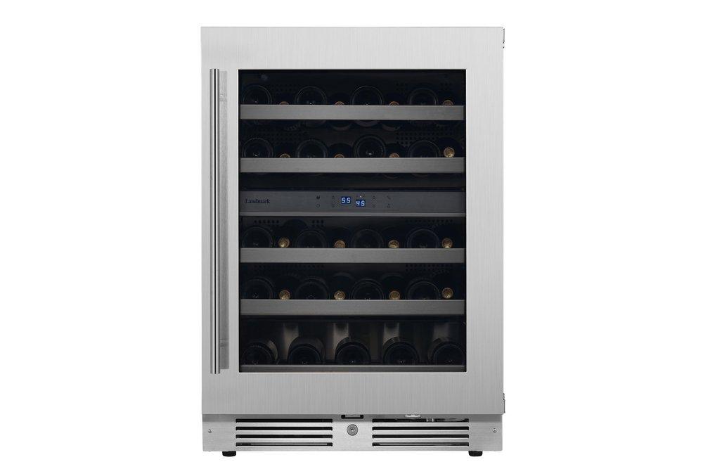 Landmark Stainless Steel 23-13/16 in. 4.76 cu. ft. Wine Cooler 