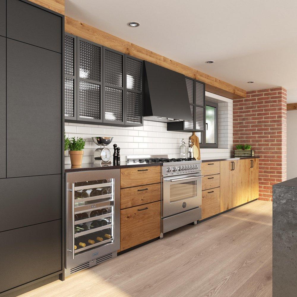 Landmark Stainless Steel 23-13/16 in. 4.76 cu. ft. Wine Cooler 