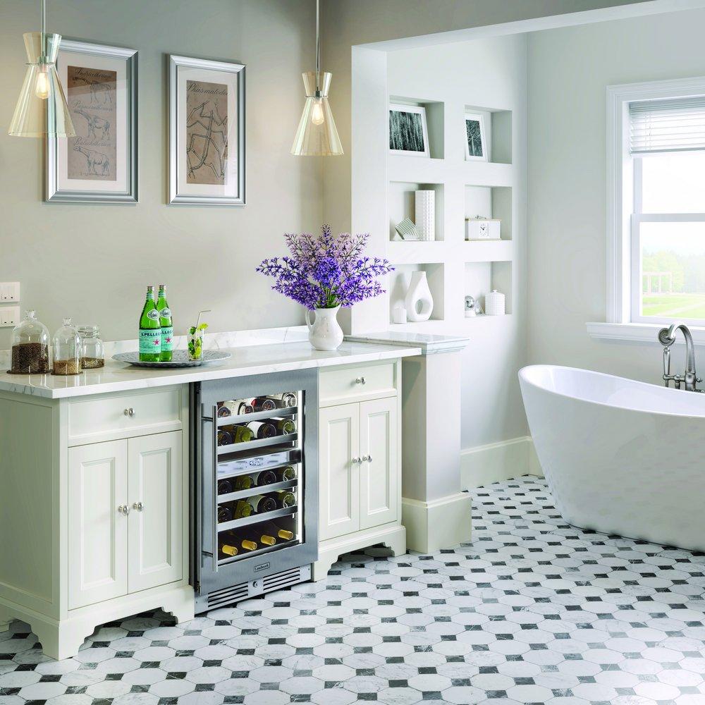 Landmark Stainless Steel 23-13/16 in. 4.76 cu. ft. Wine Cooler 