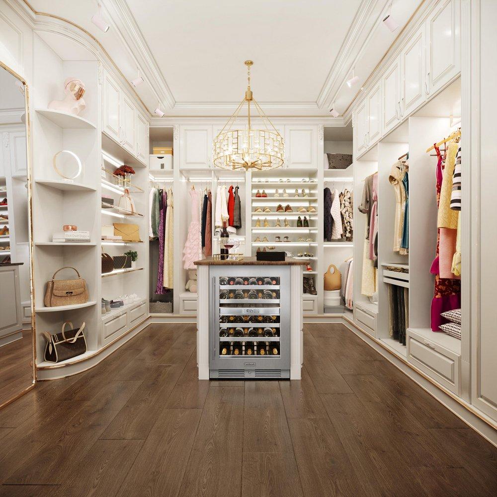 Landmark Stainless Steel 23-13/16 in. 4.76 cu. ft. Wine Cooler 