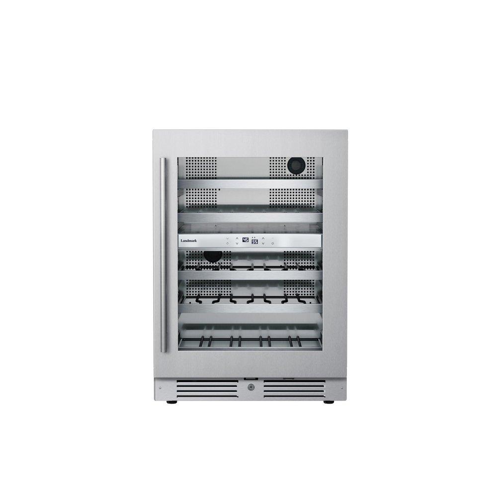 Landmark Stainless Steel 23-13/16 in. 4.76 cu. ft. Wine Cooler 