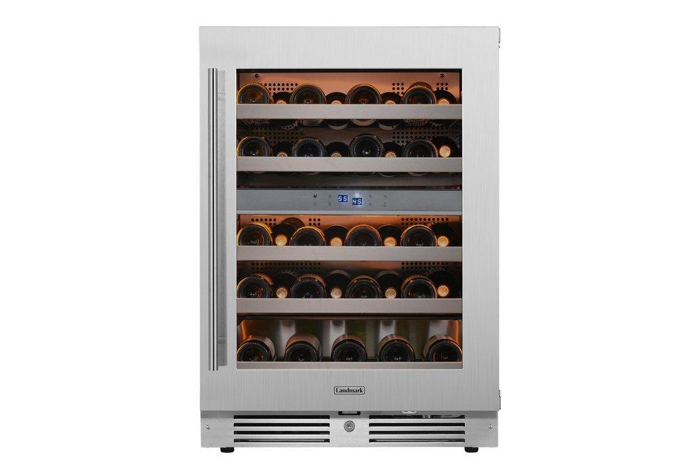 Landmark Stainless Steel 23-13/16 in. 4.76 cu. ft. Wine Cooler 