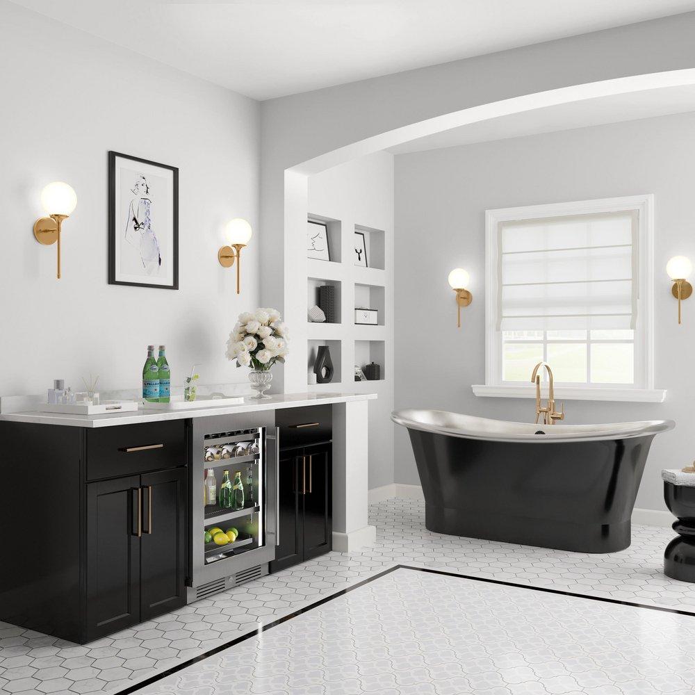 Landmark Stainless Steel 23-13/16 in. 4.76 cu. ft. Wine Cooler 