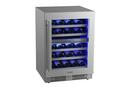 Landmark Stainless Steel 23-13/16 in. 4.76 cu. ft. Wine Cooler 