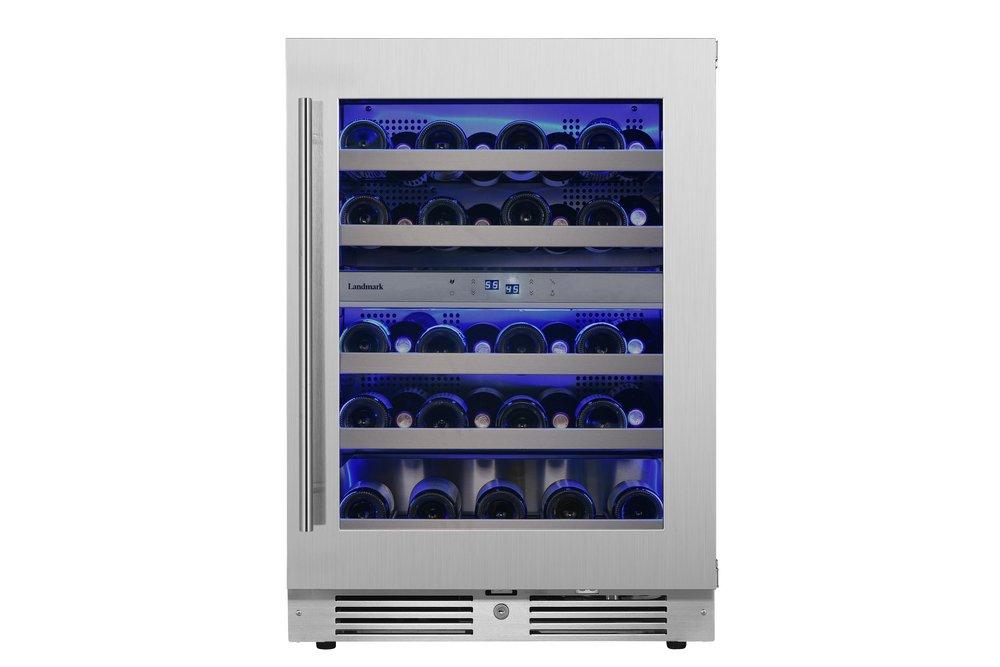 Landmark Stainless Steel 23-13/16 in. 4.76 cu. ft. Wine Cooler 