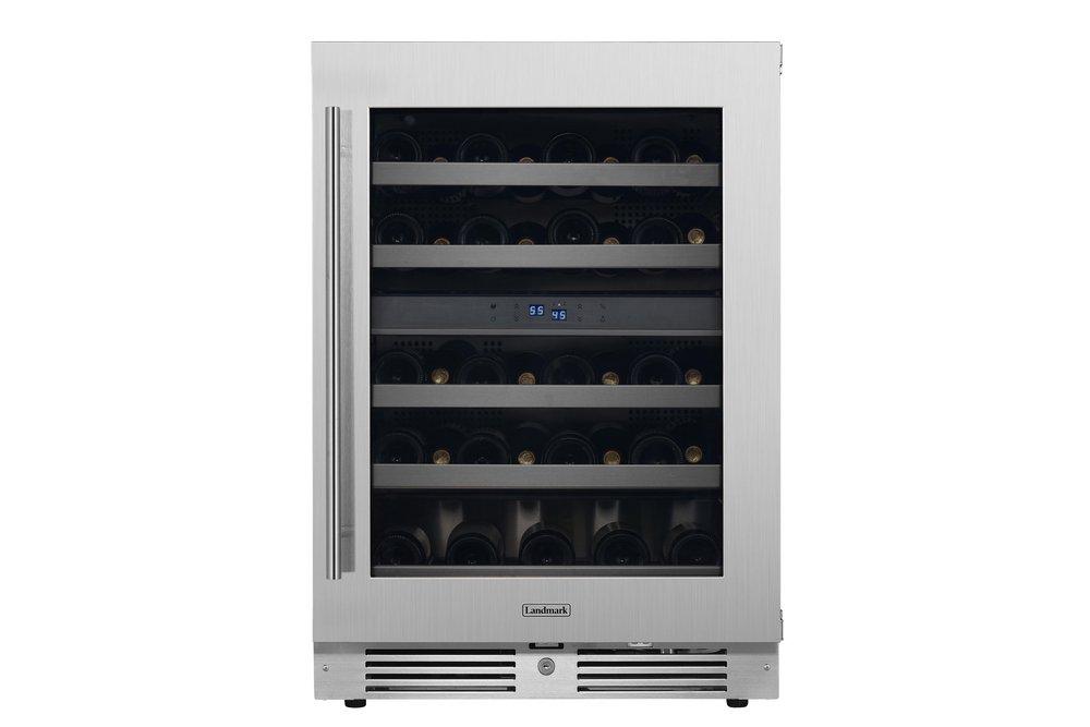 Landmark Stainless Steel 23-13/16 in. 4.76 cu. ft. Wine Cooler 
