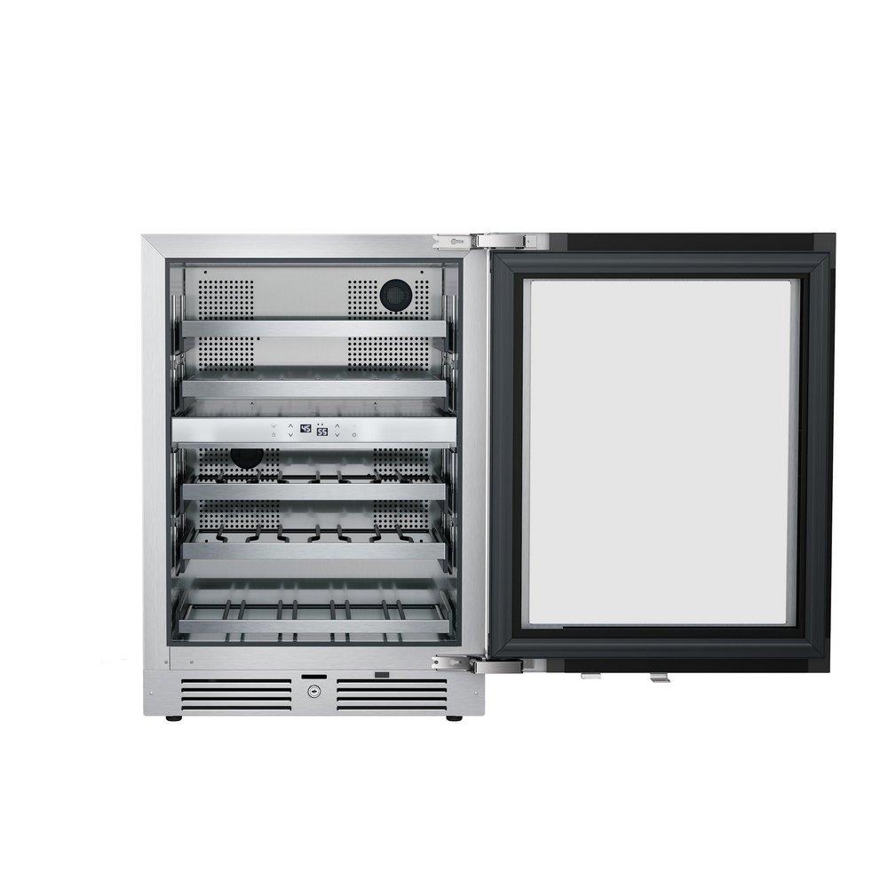 Landmark Stainless Steel 23-13/16 in. 4.76 cu. ft. Wine Cooler 