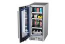 Landmark Stainless Steel 15 in. 2.89 cf Beverage Center with Left Hinge and Multi Color LED Light 
