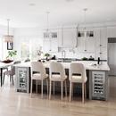 Landmark Stainless Steel 15 in. 2.89 cf Beverage Center with Left Hinge and Multi Color LED Light 