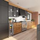 Landmark Stainless Steel 15 in. 2.89 cf Beverage Center with Left Hinge and Multi Color LED Light 