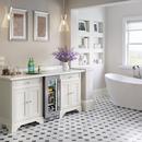 Landmark Stainless Steel 15 in. 2.89 cf Beverage Center with Left Hinge and Multi Color LED Light 