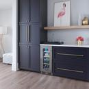 Landmark Stainless Steel 15 in. 2.89 cf Beverage Center with Left Hinge and Multi Color LED Light 