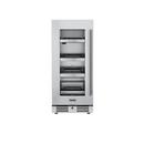 Landmark Stainless Steel 15 in. 1.5A 2.89 cf Beverage Center with Left Hinge 