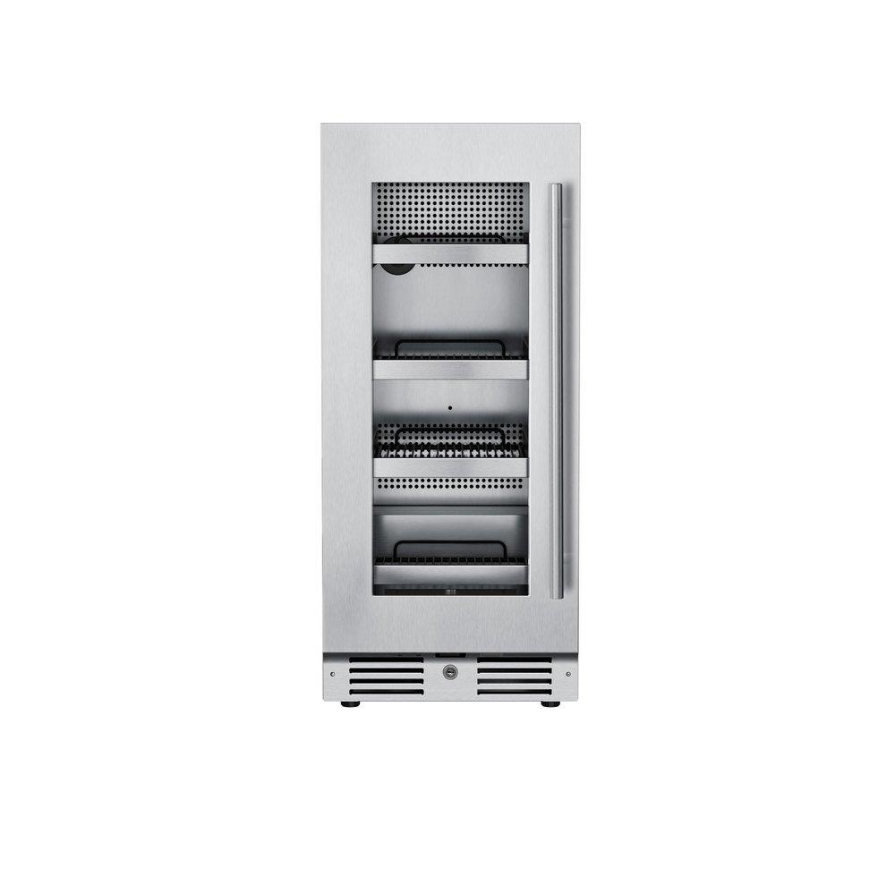 Landmark Stainless Steel 15 in. 1.5A 2.89 cf Beverage Center with Left Hinge 