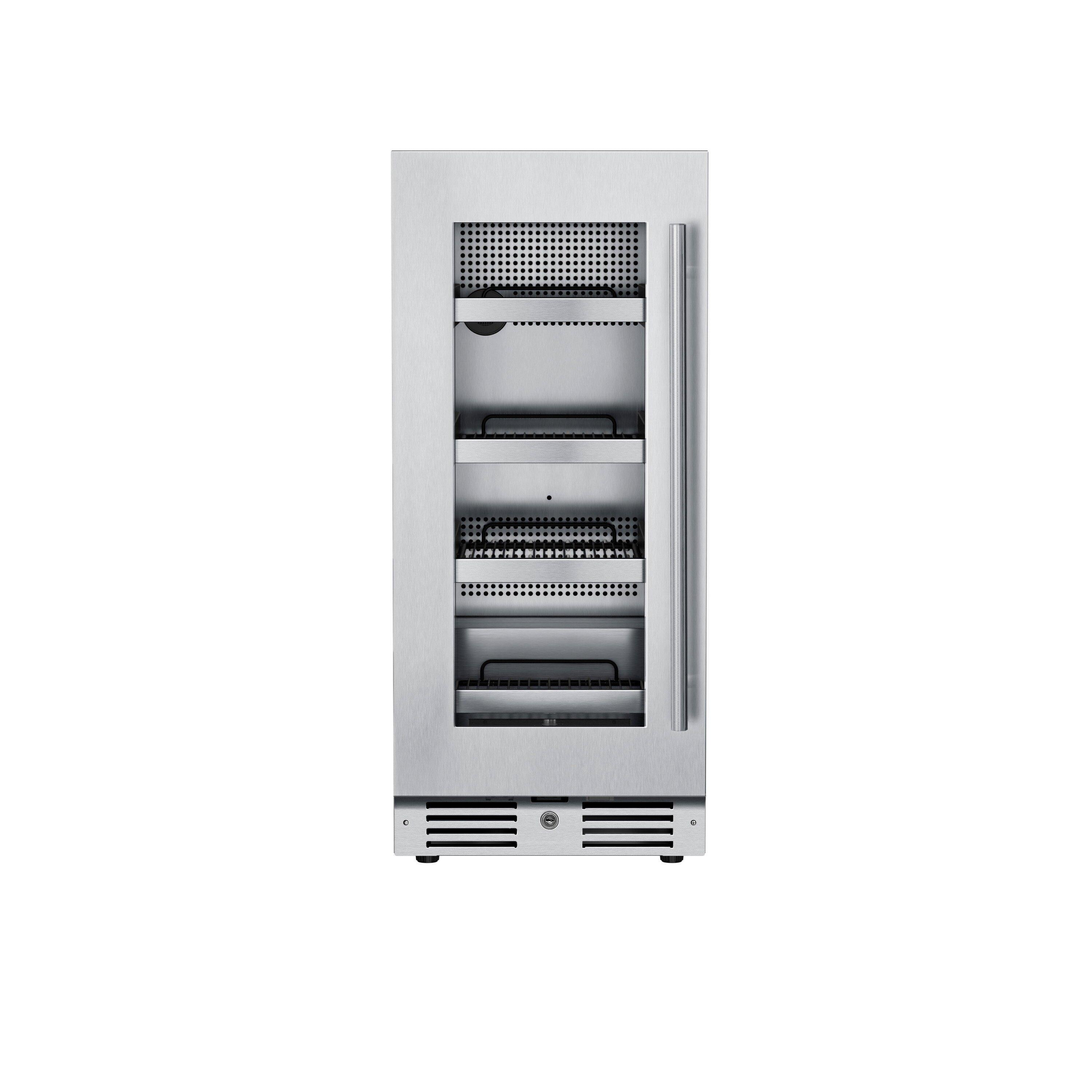 Landmark Stainless Steel 15 in. 1.5A 2.89 cf Beverage Center with Left Hinge 