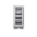 Landmark Stainless Steel 15 in. 1.5A 2.89 cf Beverage Center with Left Hinge 