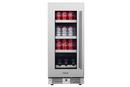 Landmark Stainless Steel 15 in. 1.5A 2.89 cf Beverage Center with Left Hinge 