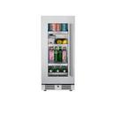 Landmark Stainless Steel 15 in. 1.5A 2.89 cf Beverage Center with Left Hinge 
