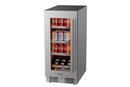 Landmark Stainless Steel 15 in. 1.5A 2.89 cf Beverage Center with Left Hinge 