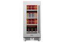 Landmark Stainless Steel 15 in. 1.5A 2.89 cf Beverage Center with Left Hinge 