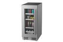 Landmark Stainless Steel 15 in. 1.5A 2.89 cf Beverage Center with Left Hinge 