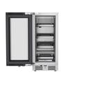 Landmark Stainless Steel 15 in. 1.5A 2.89 cf Beverage Center with Left Hinge 