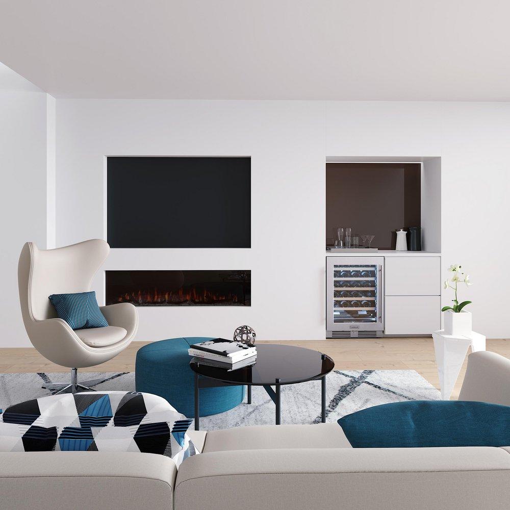 Landmark Stainless Steel 23-13/16 in. 5.21 cu. ft. Wine Cooler 