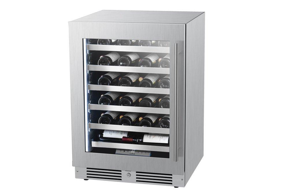 Landmark Stainless Steel 23-13/16 in. 5.21 cu. ft. Wine Cooler 