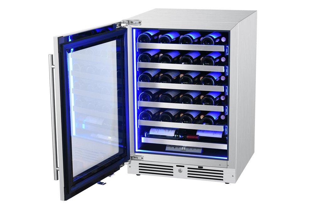 Landmark Stainless Steel 23-13/16 in. 5.21 cu. ft. Wine Cooler 