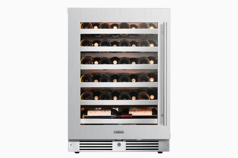 Landmark Stainless Steel 23-13/16 in. 5.21 cu. ft. Wine Cooler 