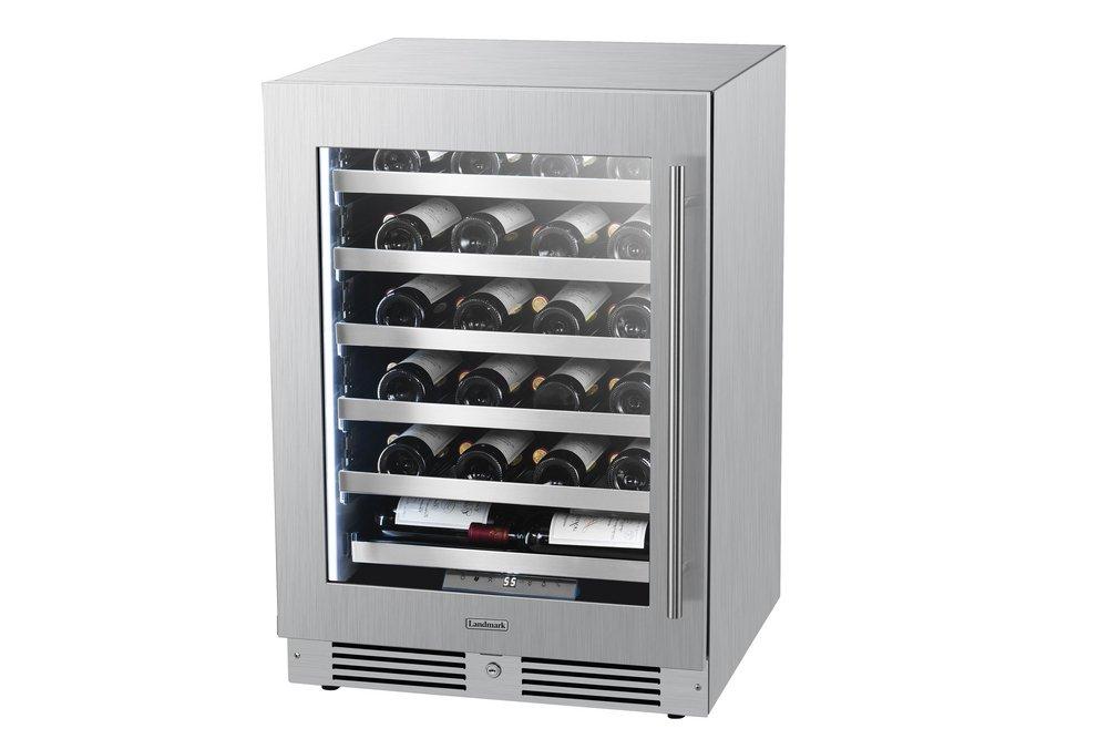 Landmark Stainless Steel 23-13/16 in. 5.21 cu. ft. Wine Cooler 