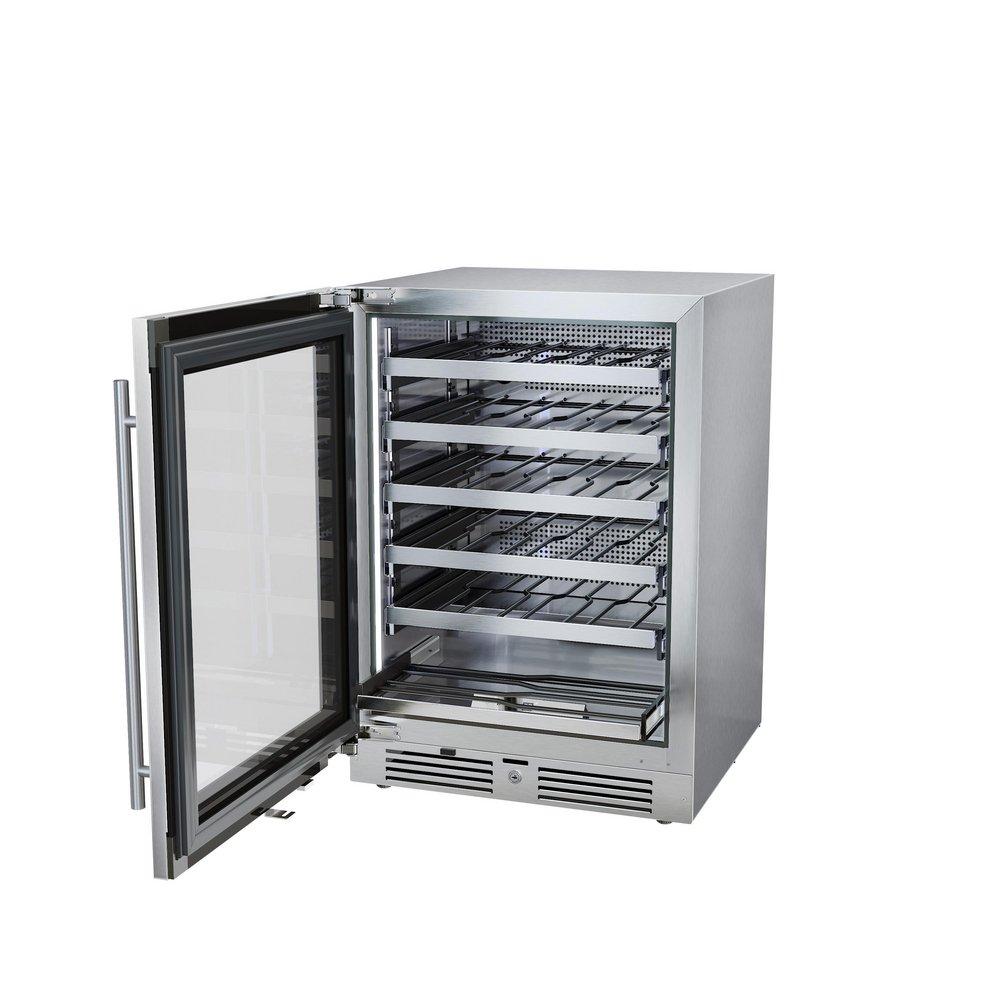 Landmark Stainless Steel 23-13/16 in. 5.21 cu. ft. Wine Cooler 