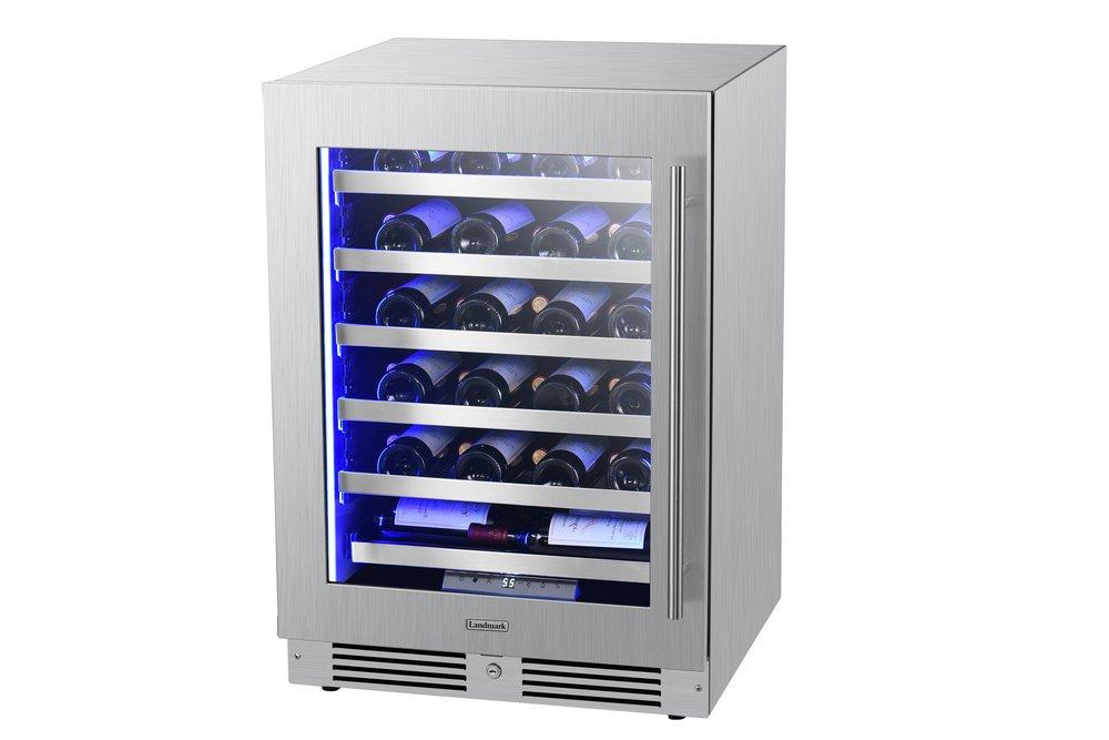 Landmark Stainless Steel 23-13/16 in. 5.21 cu. ft. Wine Cooler 
