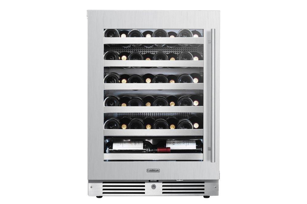 Landmark Stainless Steel 23-13/16 in. 5.21 cu. ft. Wine Cooler 