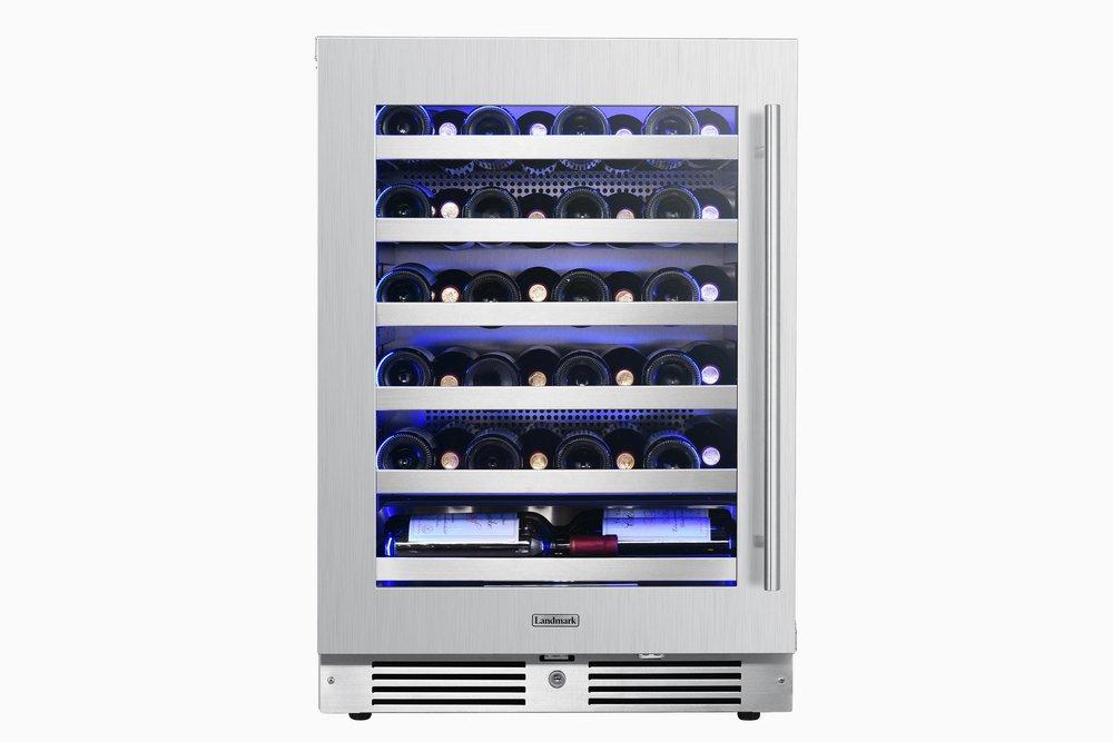 Landmark Stainless Steel 23-13/16 in. 5.21 cu. ft. Wine Cooler 