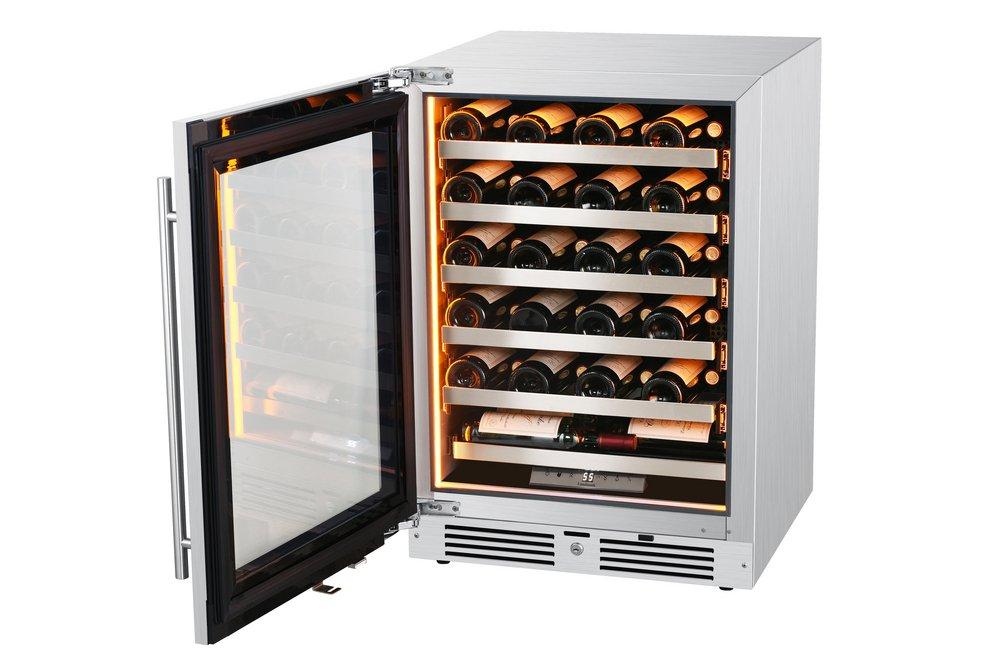 Landmark Stainless Steel 23-13/16 in. 5.21 cu. ft. Wine Cooler 