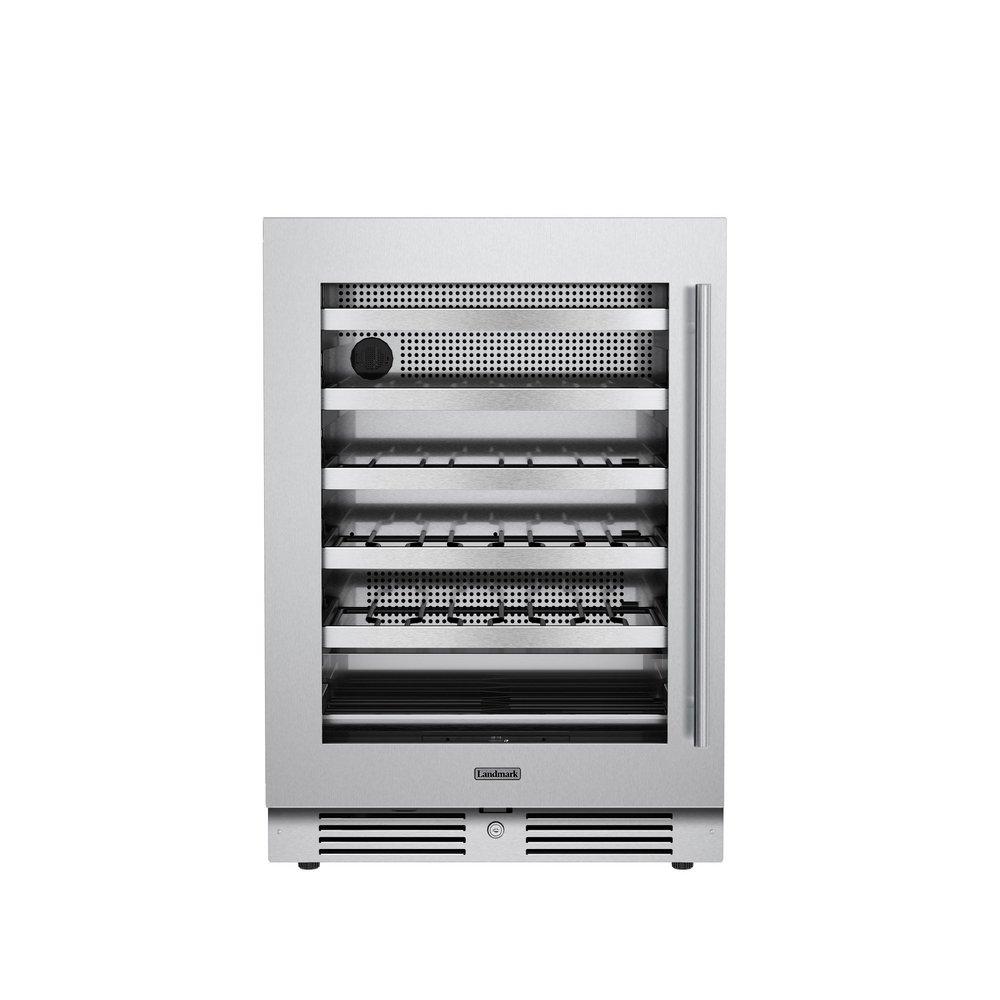Landmark Stainless Steel 23-13/16 in. 5.21 cu. ft. Wine Cooler 