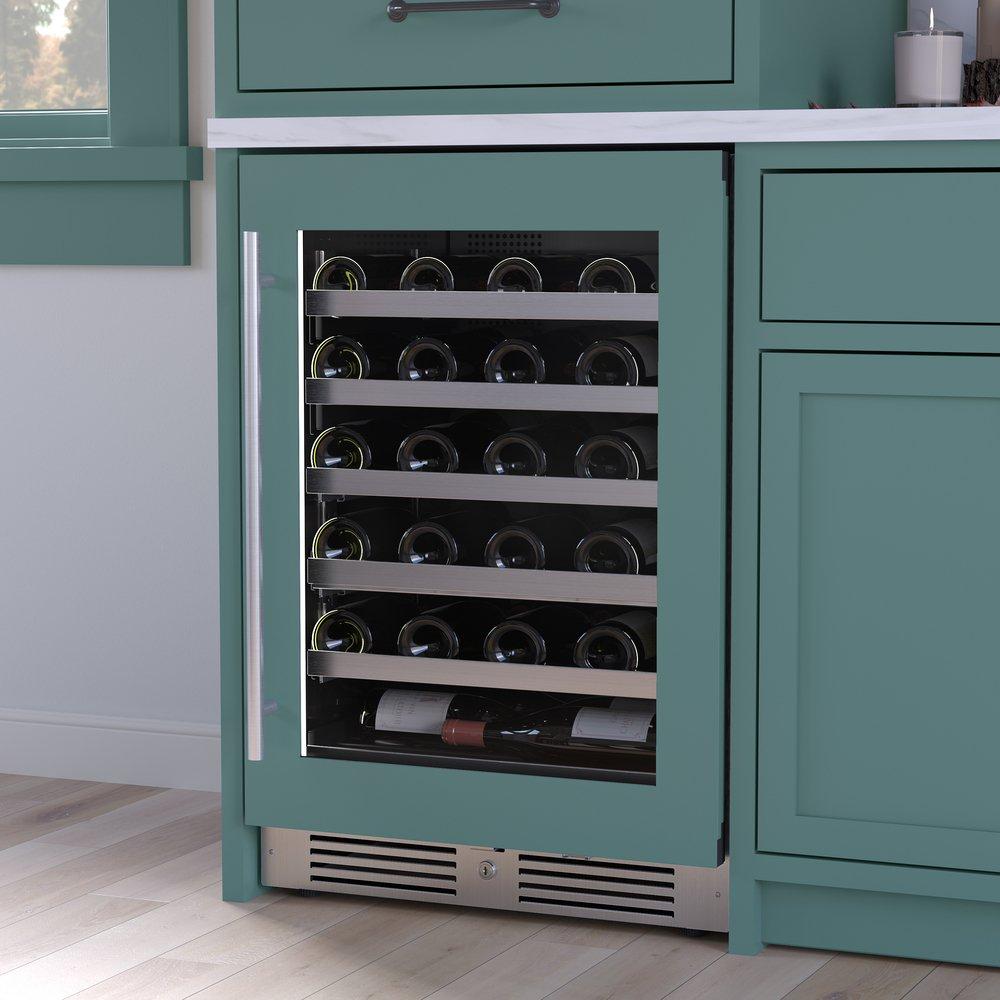 Landmark Stainless Steel 23-13/16 in. 5.21 cu. ft. Wine Cooler 