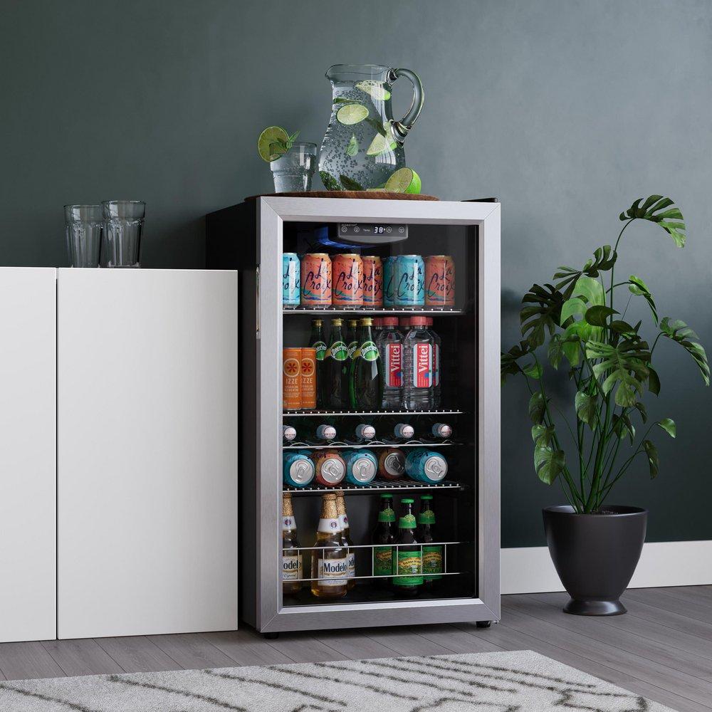Edgestar Stainless Steel 18-7/8 in. 4 cu. ft. Beverage Cooler 