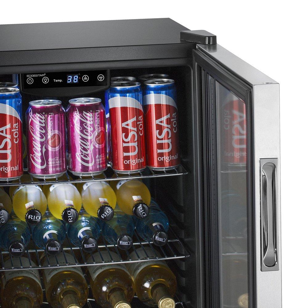 Edgestar Stainless Steel 18-7/8 in. 4 cu. ft. Beverage Cooler 