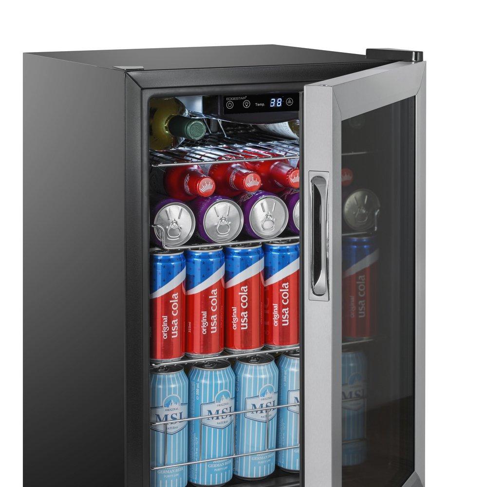 Edgestar Stainless Steel 17 in. 4.61 cu. ft. Beverage Cooler 