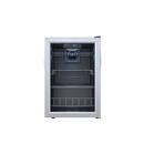 17 in. 4.61 cu. ft. Beverage Cooler in Stainless Black/Stainless Steel