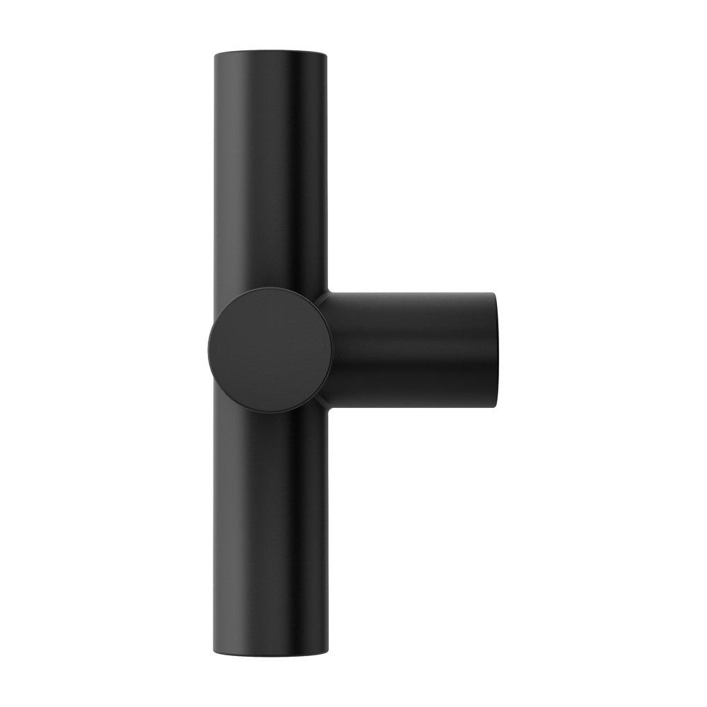 Pfister Matte Black 3-1/8 in. Metal Cross Handle 