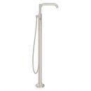 Pfister Brushed Nickel Double Lever Handle Tub Floor Mount Filler with Hand Shower (Trim Only) 